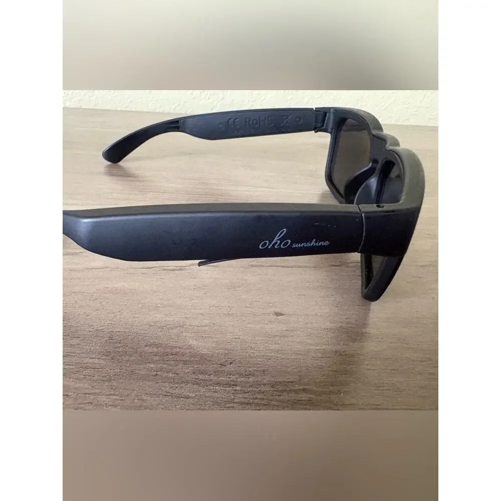 OHO Sunshine Smart Audio Bluetooth Sunglasses Black UV400 Open Ear Glasses